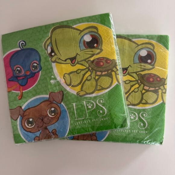Littlest Pet Shop LPS Party Bundle Invitations Hat Napkins Tablecloth Designware - Picture 4 of 10